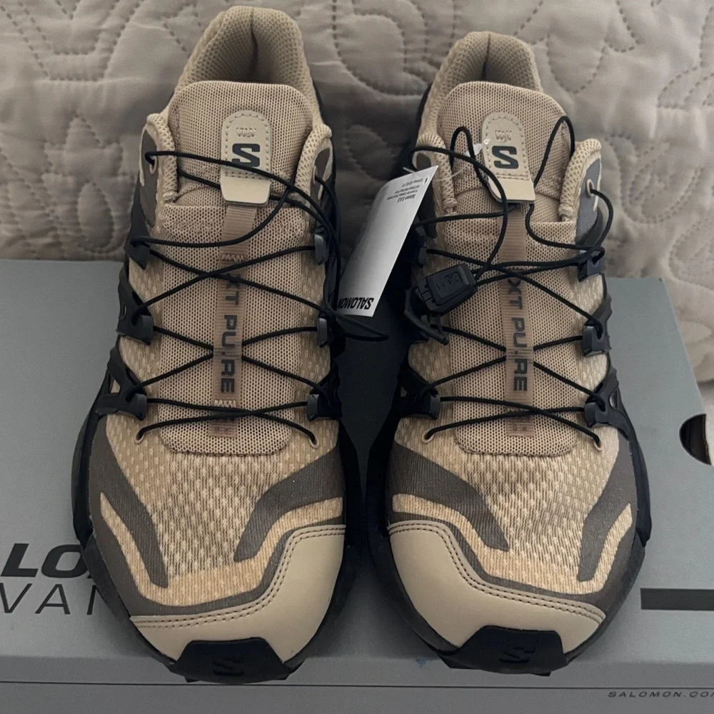 Salomon Athletic Shoes in Tan and Black - Picture 2 of 6